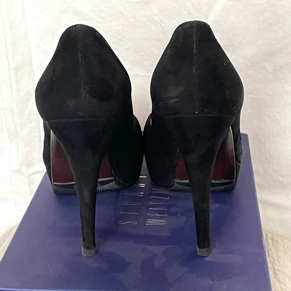 Stuart Weitzman Extra Peep Toe Platform Pumps - Picture 3 of 5